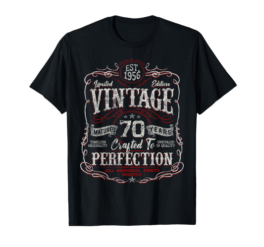 1956 70 Year Old 70Th Birthday T-Shirt - Graphic Print for Adults - T-Shirt, Sweatshirt, Hoodie