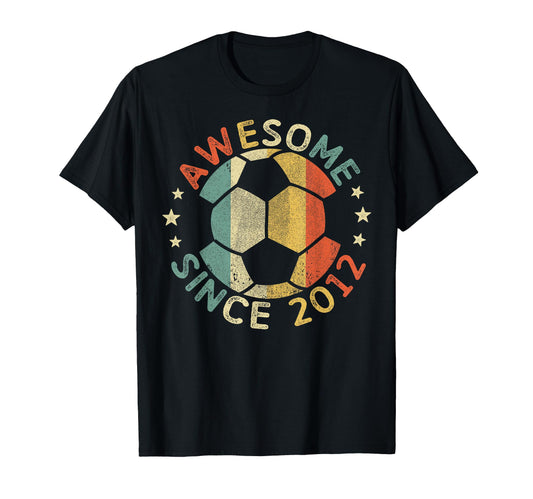 Awesome Since 2012 14Th Birthday 14 T-Shirt - Minimalist Print for Adults - T-Shirt, Sweatshirt, Hoodie