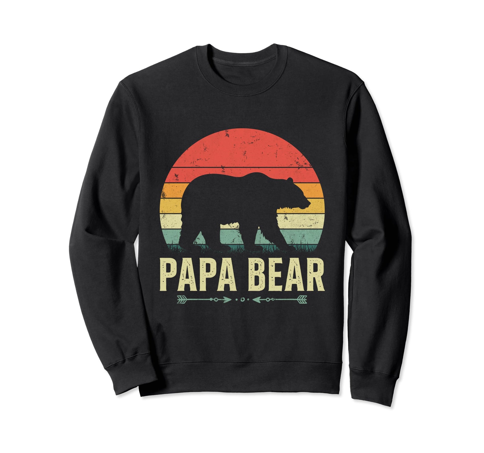 Papa Bear Gifts Fathers Day Bear Sweatshirt - Custom Art Print for Adults - T-Shirt, Sweatshirt, Hoodie