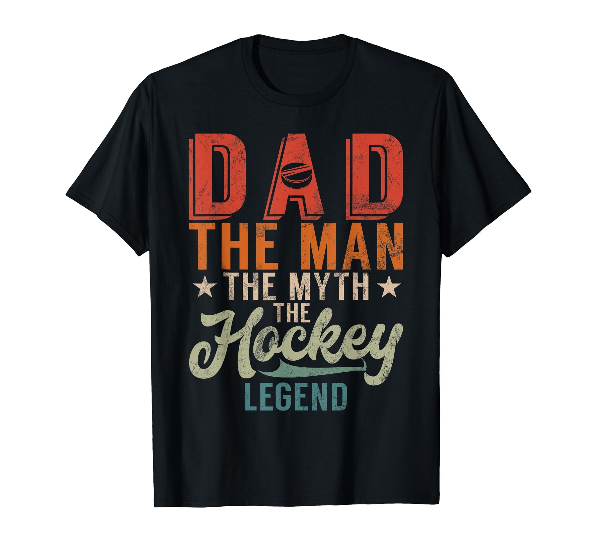 Dad Myth Hockey Legend Hockey Dad T-Shirt - Custom Art Print for Adults - T-Shirt, Sweatshirt, Hoodie