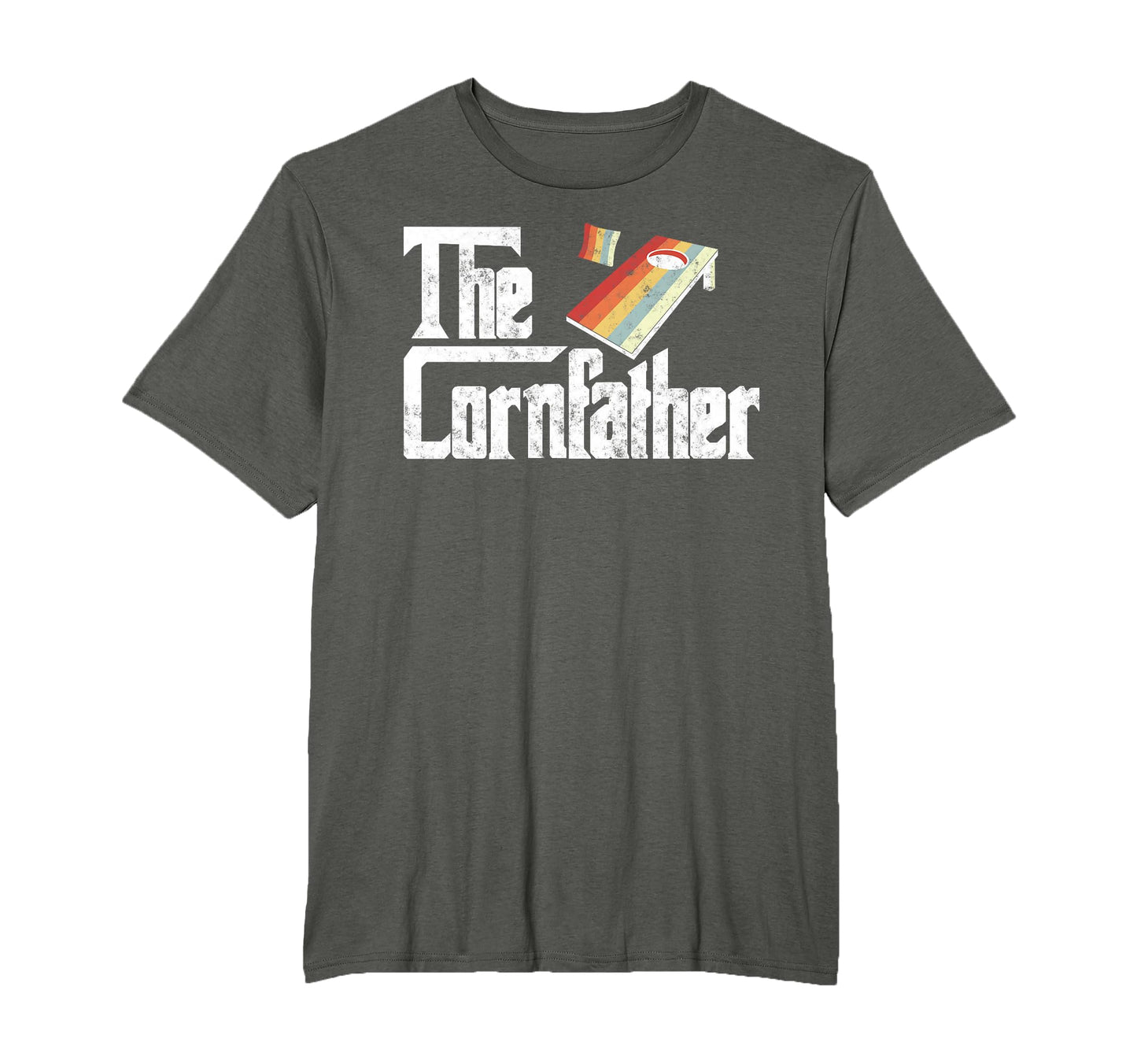 Cornfather Funny Cornhole Game Lover Dad T-Shirt - Graphic Print Men Women - T-Shirt, Sweatshirt, Hoodie
