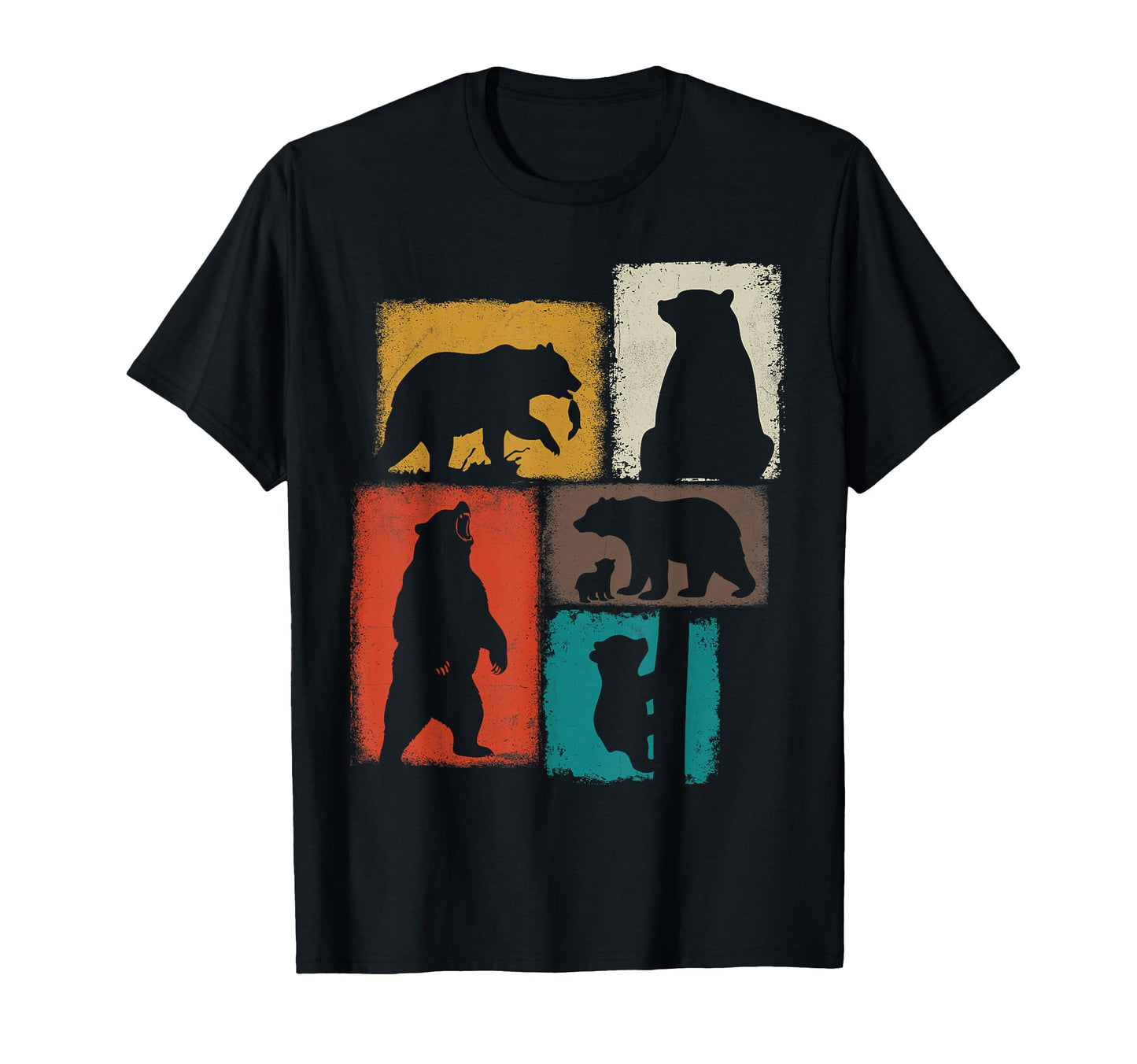 Bear Collage Outdoorsman Wildlife Lover T-Shirt - Novelty Apparel Unisex - T-Shirt, Sweatshirt, Hoodie