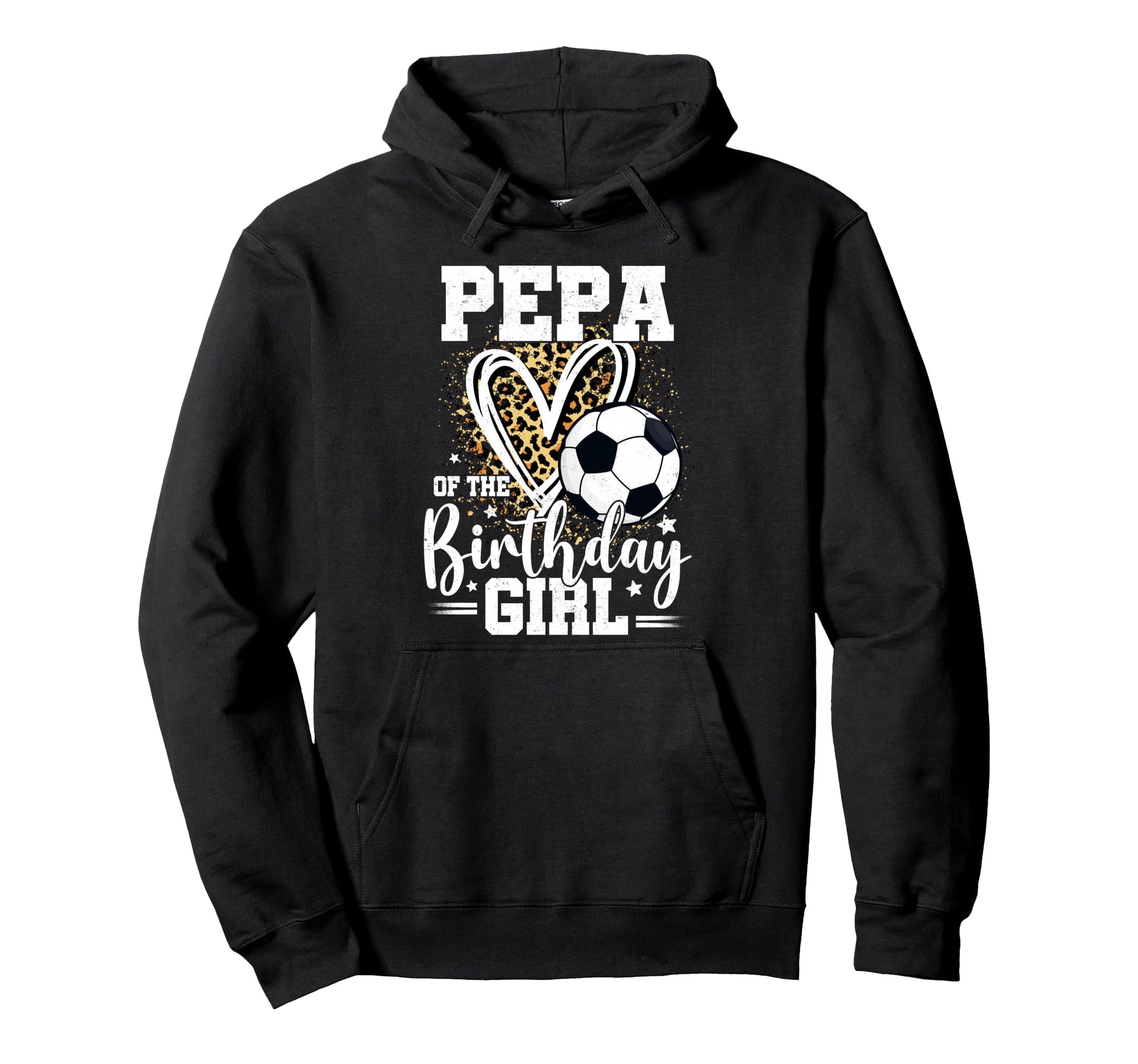 Pepa Birthday Soccer Ball Leopard Hoodie - Aesthetic Graphic for Adults - T-Shirt, Sweatshirt, Hoodie