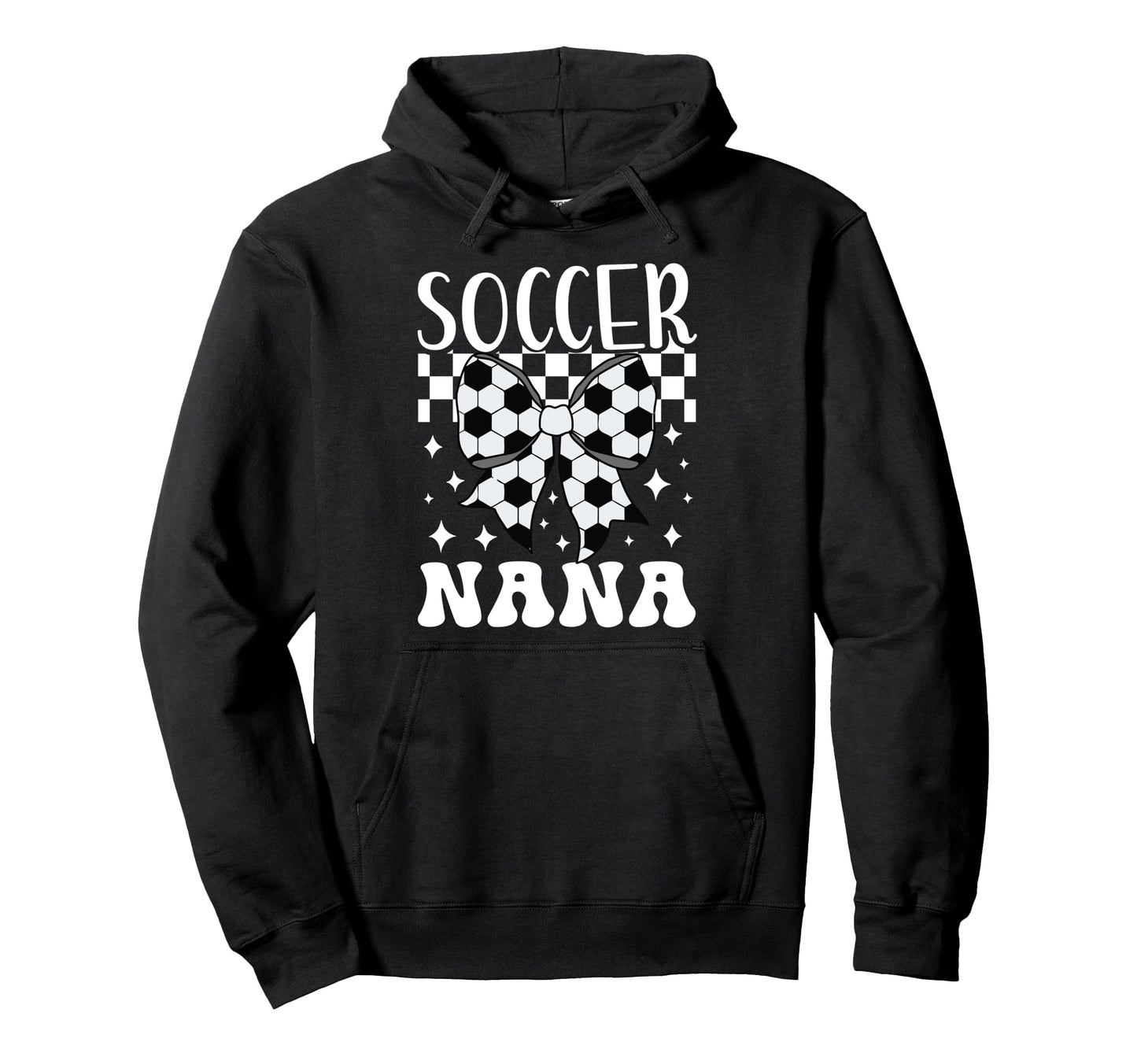 Soccer Nana Coquette Nana Soccer Player Hoodie - Trendy Graphic for Adults - T-Shirt, Sweatshirt, Hoodie