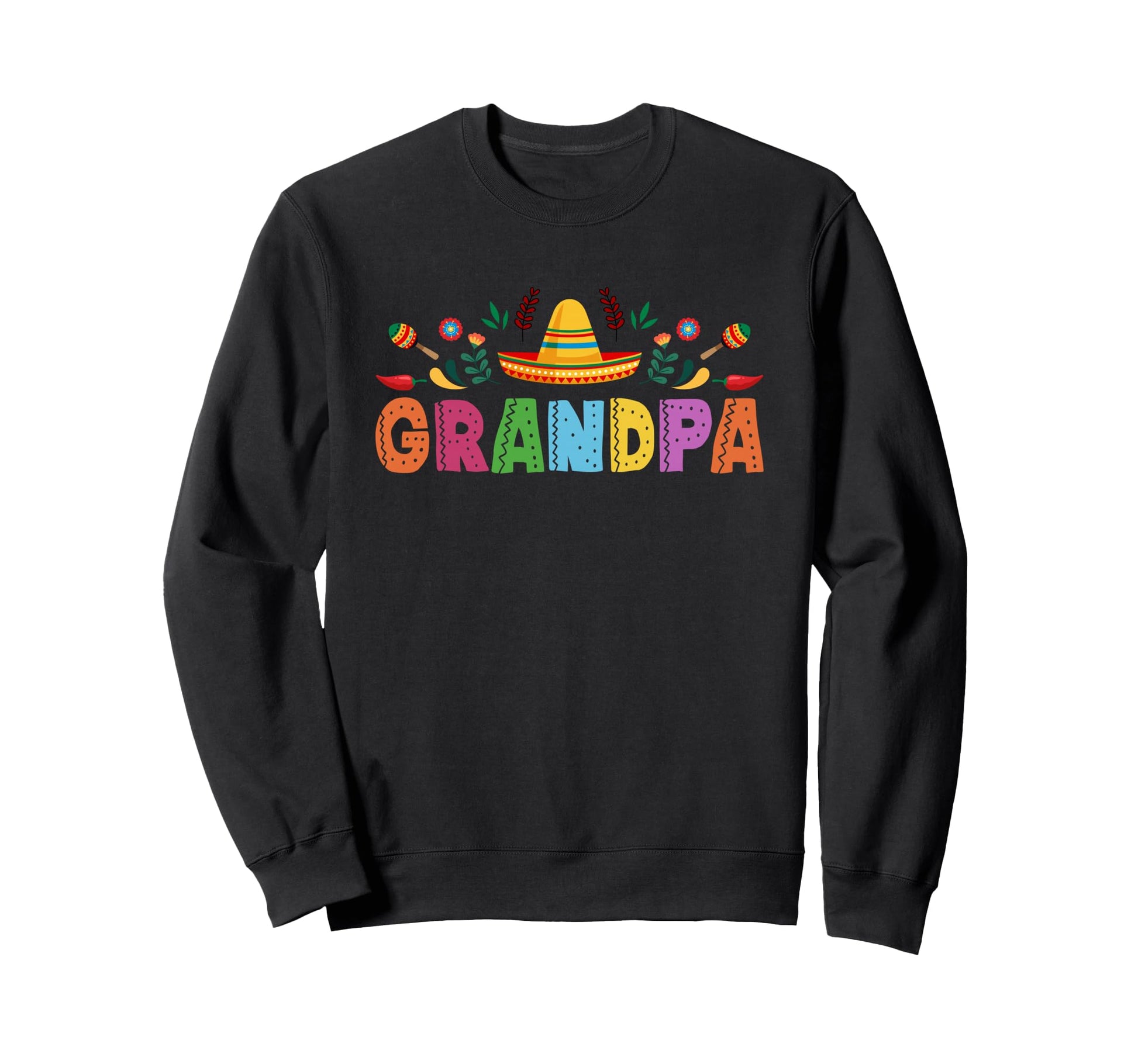 Grandpa Mexican Fiesta Bday Party Theme Sweatshirt - Trendy Graphic Unisex - T-Shirt, Sweatshirt, Hoodie