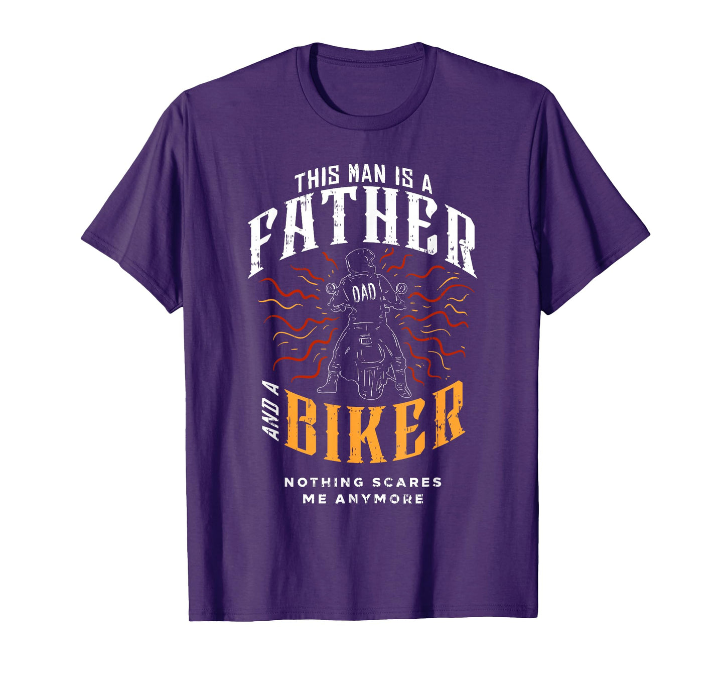 Biker Dad Gifts Motorcycle Fathers T-Shirt - Custom Art Print Men Women - T-Shirt, Sweatshirt, Hoodie