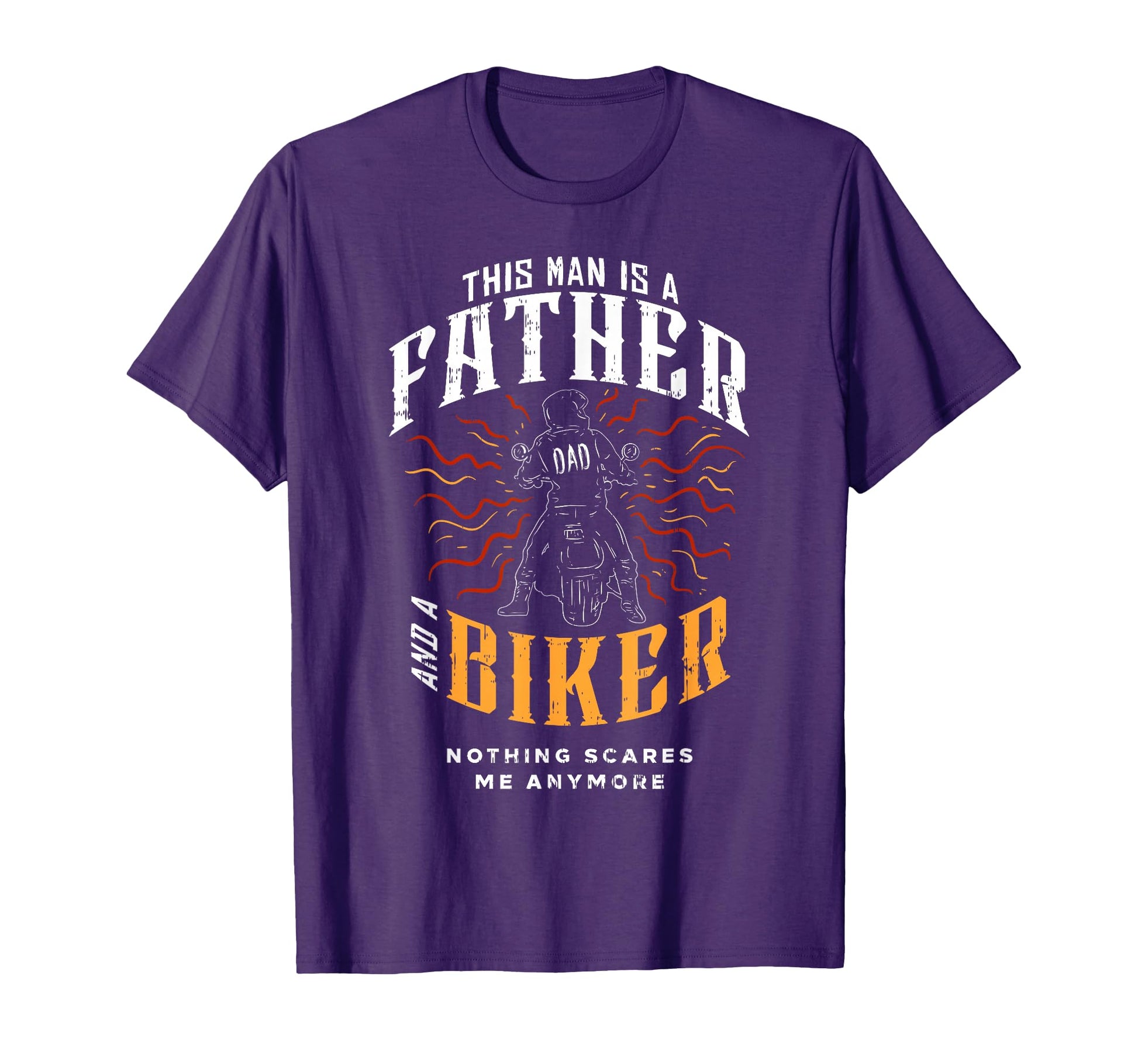 Biker Dad Gifts Motorcycle Fathers T-Shirt - Custom Art Print Men Women - T-Shirt, Sweatshirt, Hoodie