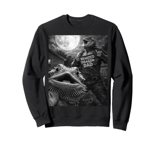 Bearded Dragon Lizard Dad Funny Sweatshirt - Trendy Graphic for Adults - T-Shirt, Sweatshirt, Hoodie
