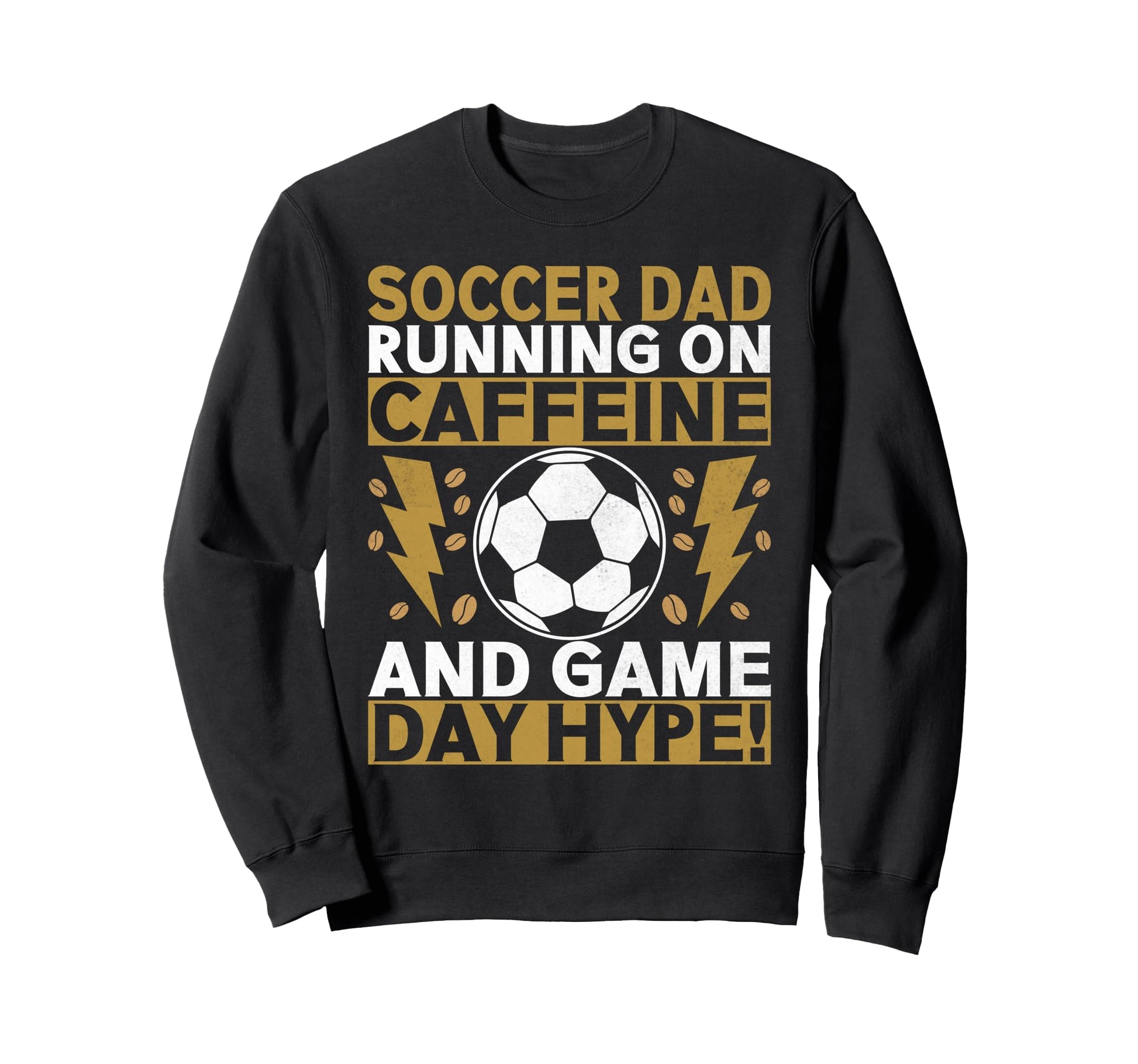 Running Caffeine And Game Day Hype Sweatshirt - Unique Graphic for Adults - T-Shirt, Sweatshirt, Hoodie