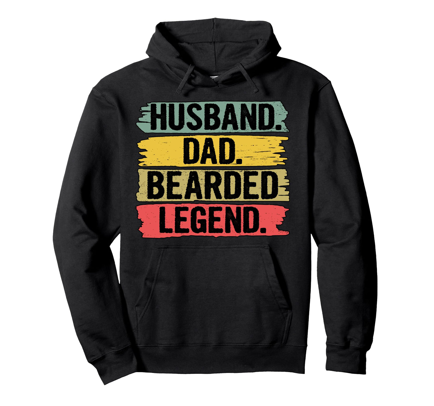 Husband Dad Bearded Legend Hoodie - Casual Everyday Wear for Adults - T-Shirt, Sweatshirt, Hoodie