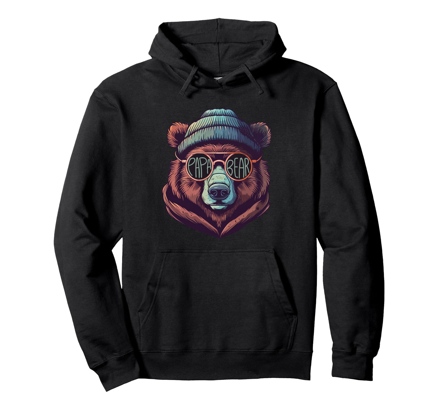 Papa Bear Dad Fathers Day Hoodie - Fun Novelty Design Unisex - T-Shirt, Sweatshirt, Hoodie