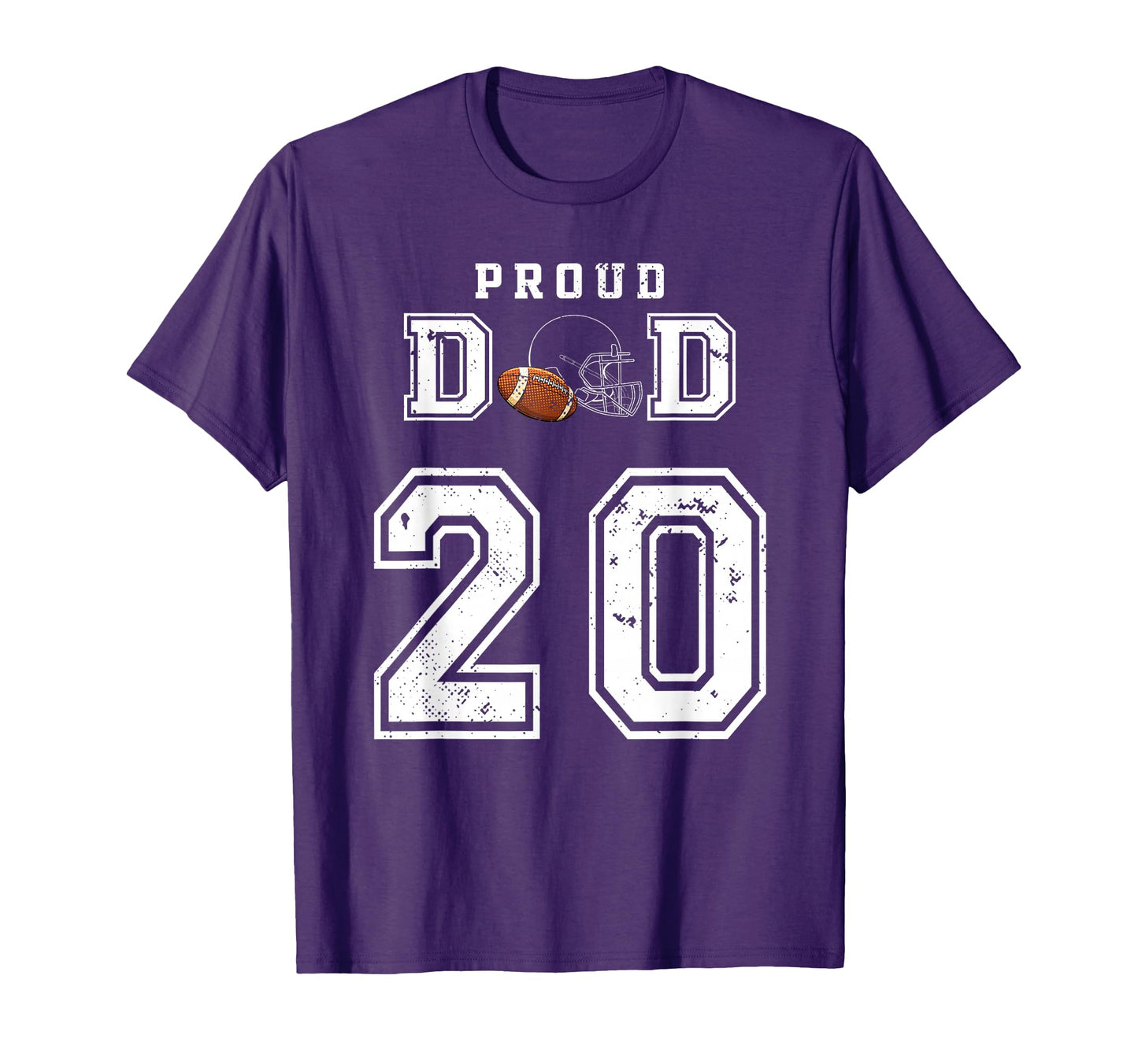 Custom Proud Football Dad Number 20 T-Shirt - Trendy Graphic Men Women - T-Shirt, Sweatshirt, Hoodie