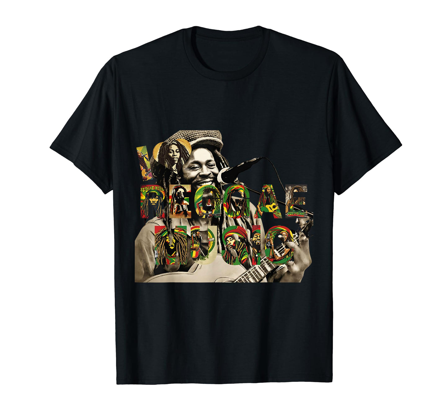 I Love Jamaica Reggae Musician Gift Mom Dad T-Shirt - Graphic Print Unisex - T-Shirt, Sweatshirt, Hoodie