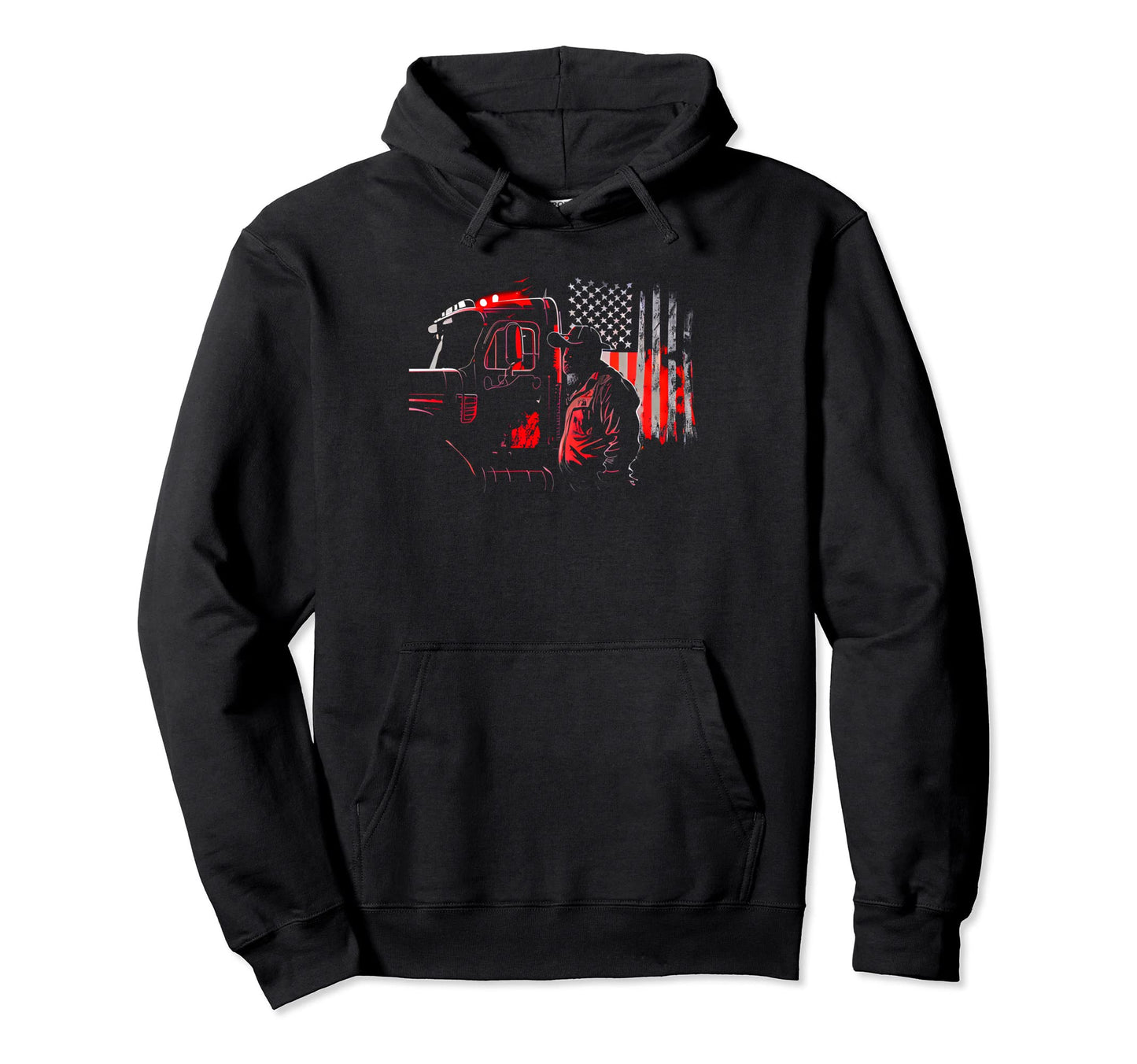 Funny Trucker American Big Rigs Hoodie - Casual Everyday Wear for Adults - T-Shirt, Sweatshirt, Hoodie