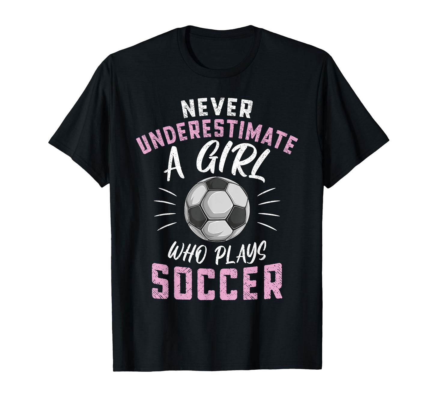 Never Underestimate Who Plays Soccer T-Shirt - Aesthetic Graphic Men Women - T-Shirt, Sweatshirt, Hoodie