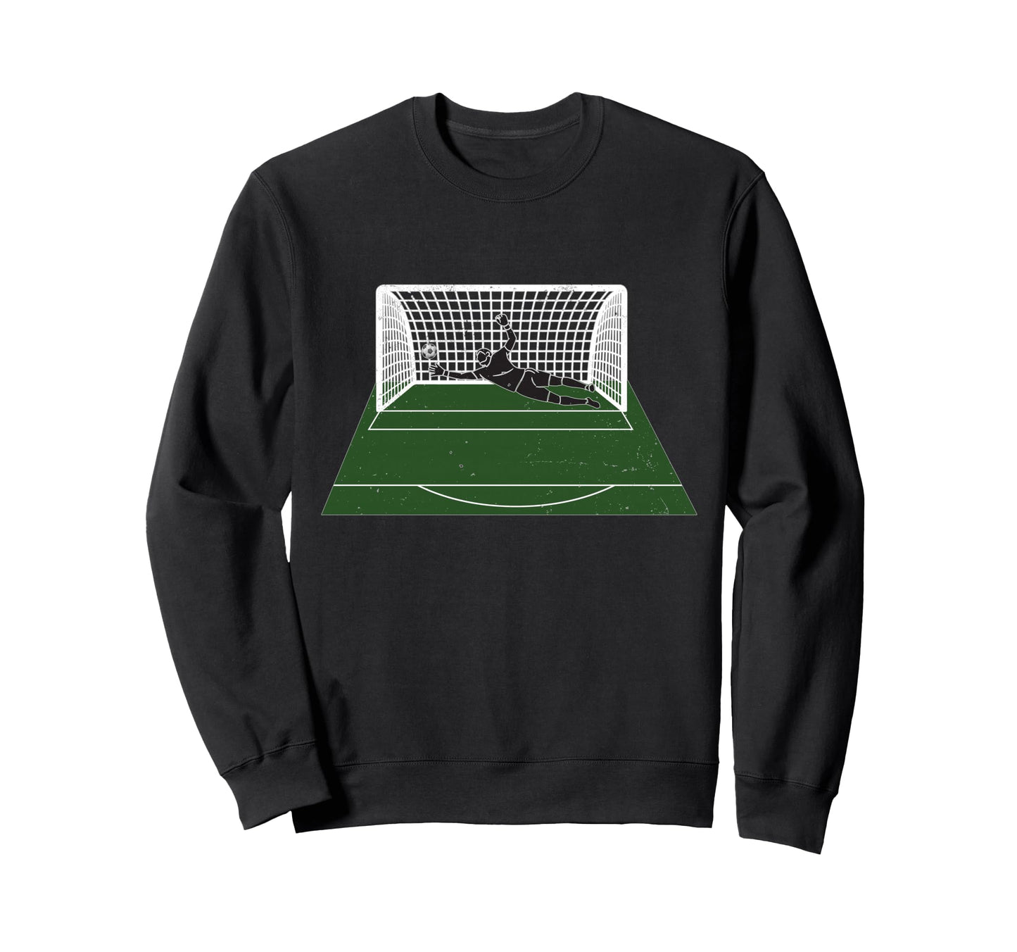 Goalkeeper Save Pitch Goal Net Sweatshirt - Custom Art Print for Adults - T-Shirt, Sweatshirt, Hoodie