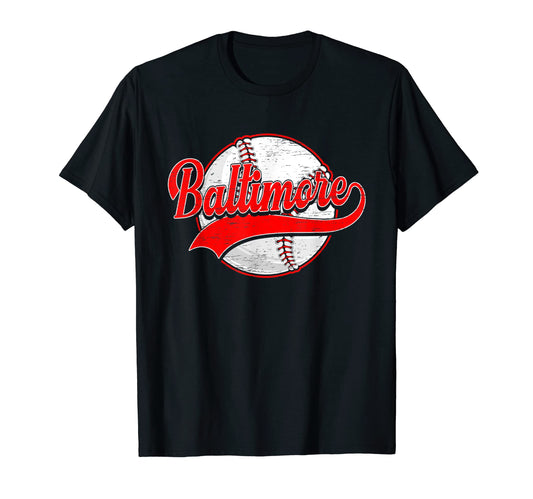 Baltimore Funny Baseball Mom Dad Son T-Shirt - Novelty Apparel Men Women - T-Shirt, Sweatshirt, Hoodie