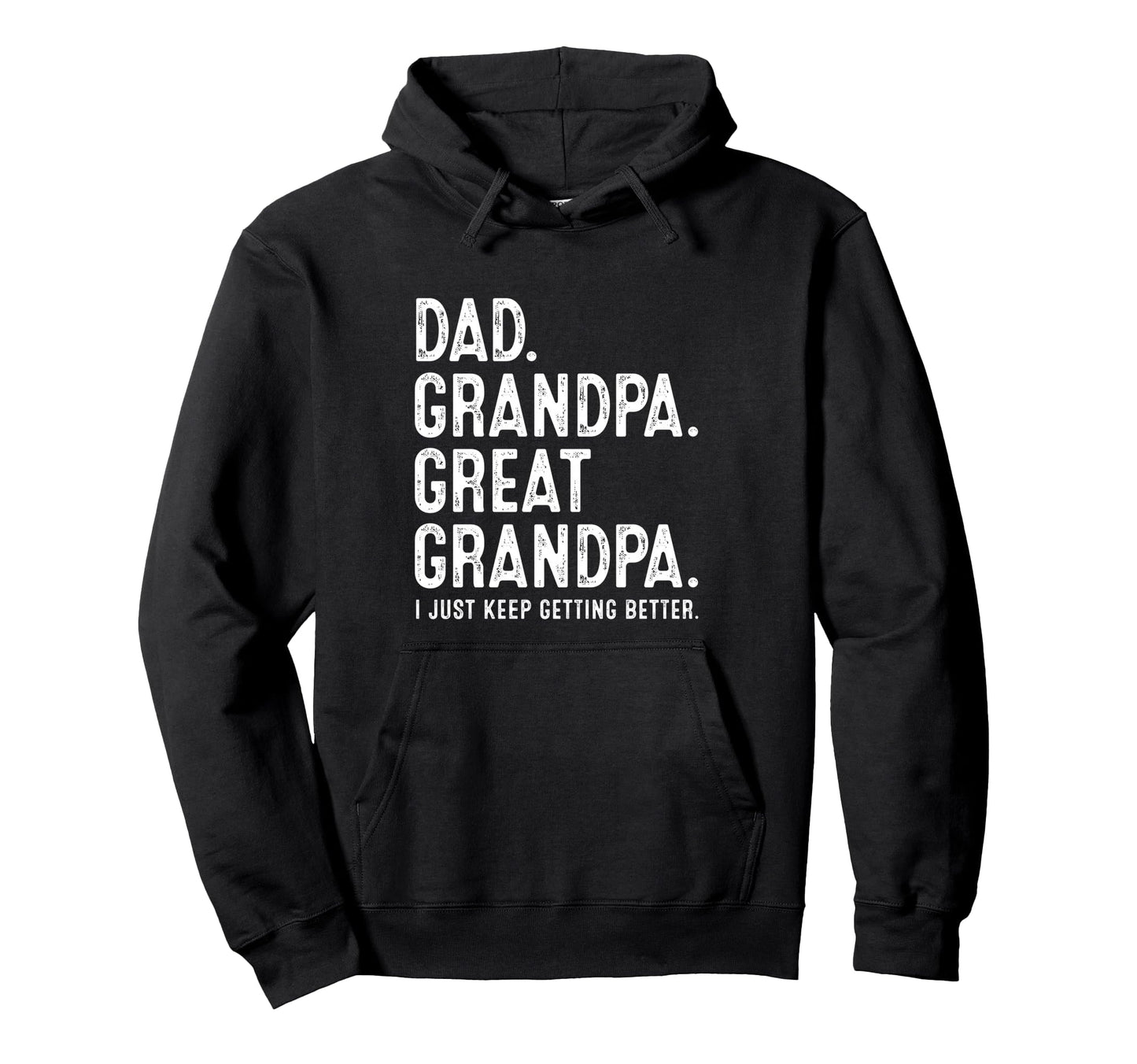 Dad Grandpa Great Grandpa Hoodie - Minimalist Print Men Women - T-Shirt, Sweatshirt, Hoodie