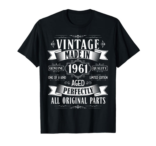 64Th Birthday Born 1961 64 Years Old Bday T-Shirt - Graphic Print Unisex - T-Shirt, Sweatshirt, Hoodie
