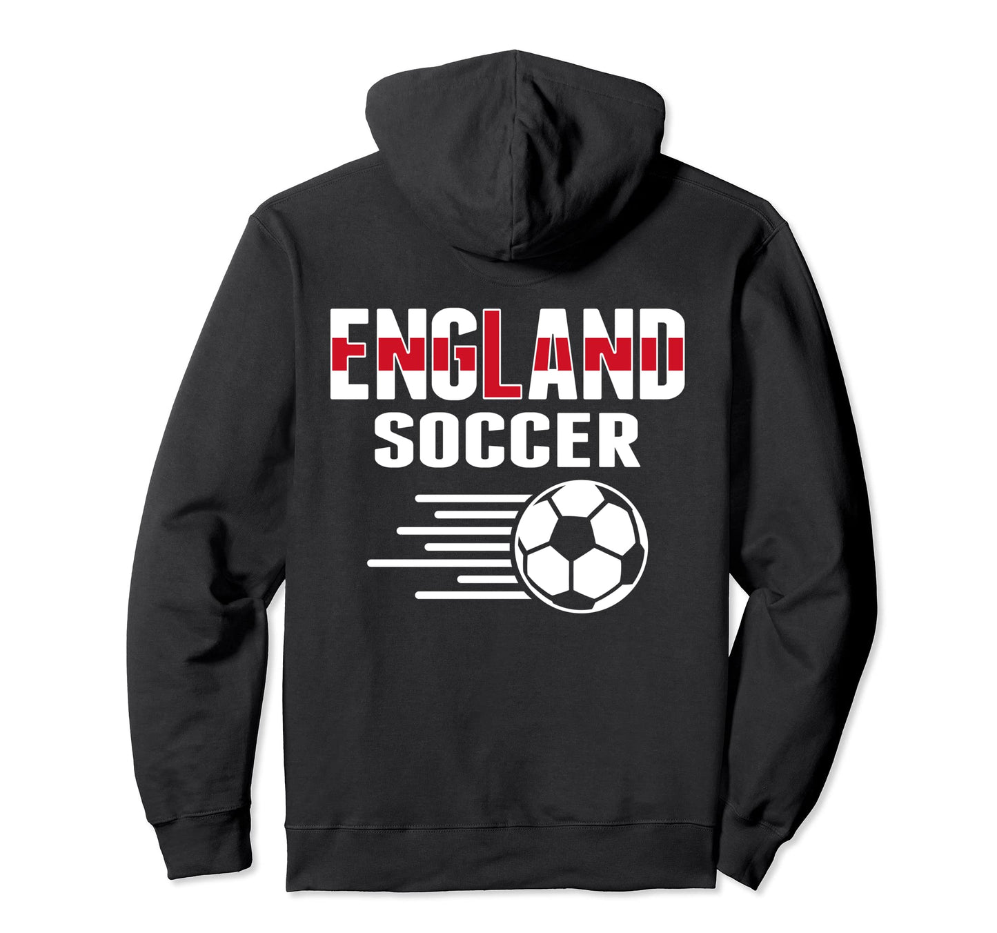 Proud England Soccer Fans Jersey English Hoodie - Graphic Print Unisex - T-Shirt, Sweatshirt, Hoodie