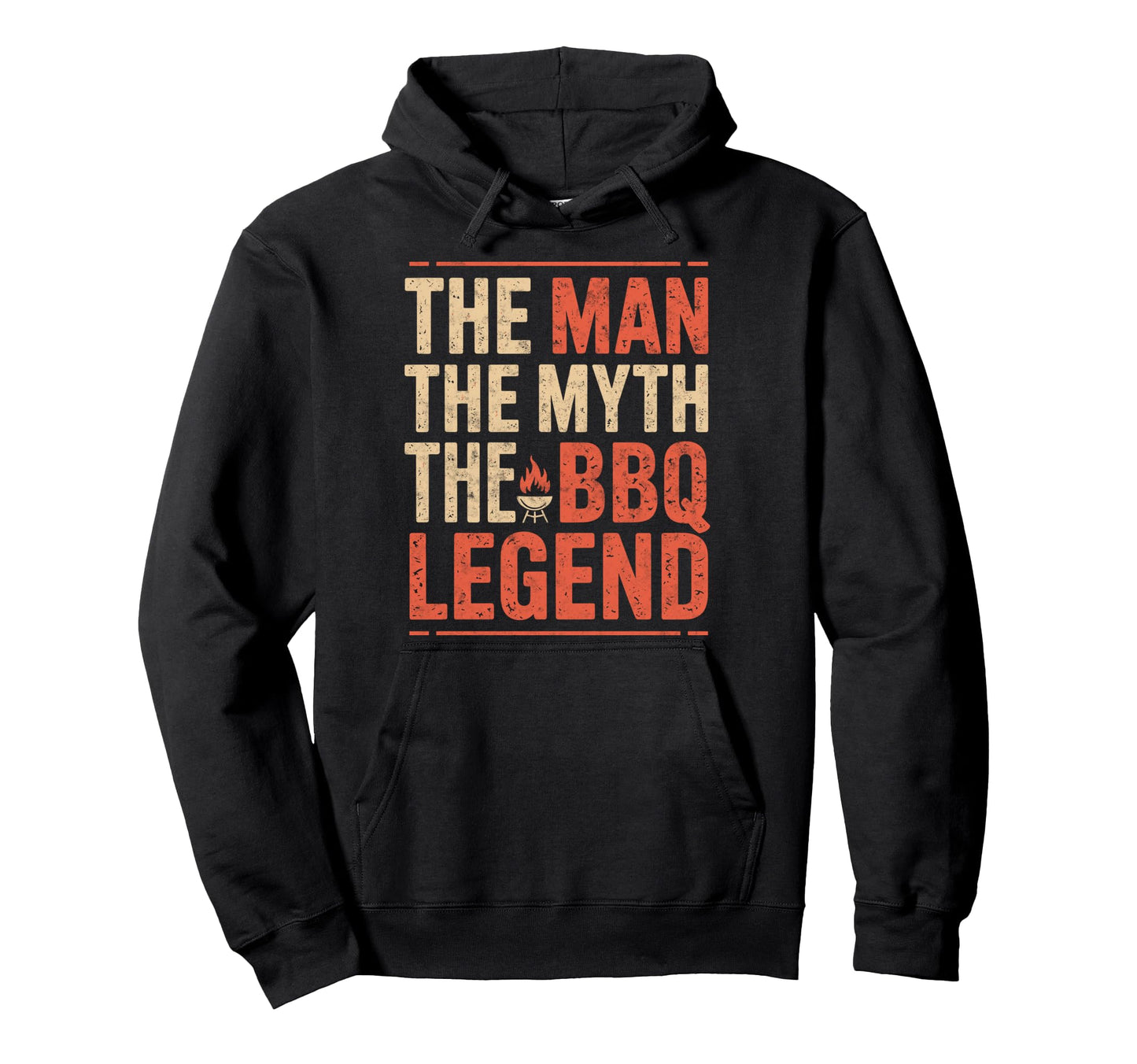 Myth Barbeque Legend Dad Funny Bbq Hoodie - Novelty Apparel for Adults - T-Shirt, Sweatshirt, Hoodie