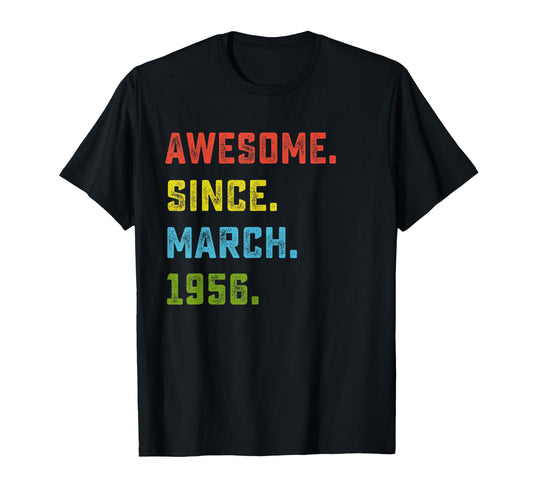 70Th Birthday Gift Awesome Since T-Shirt - Casual Everyday Wear for Adults - T-Shirt, Sweatshirt, Hoodie