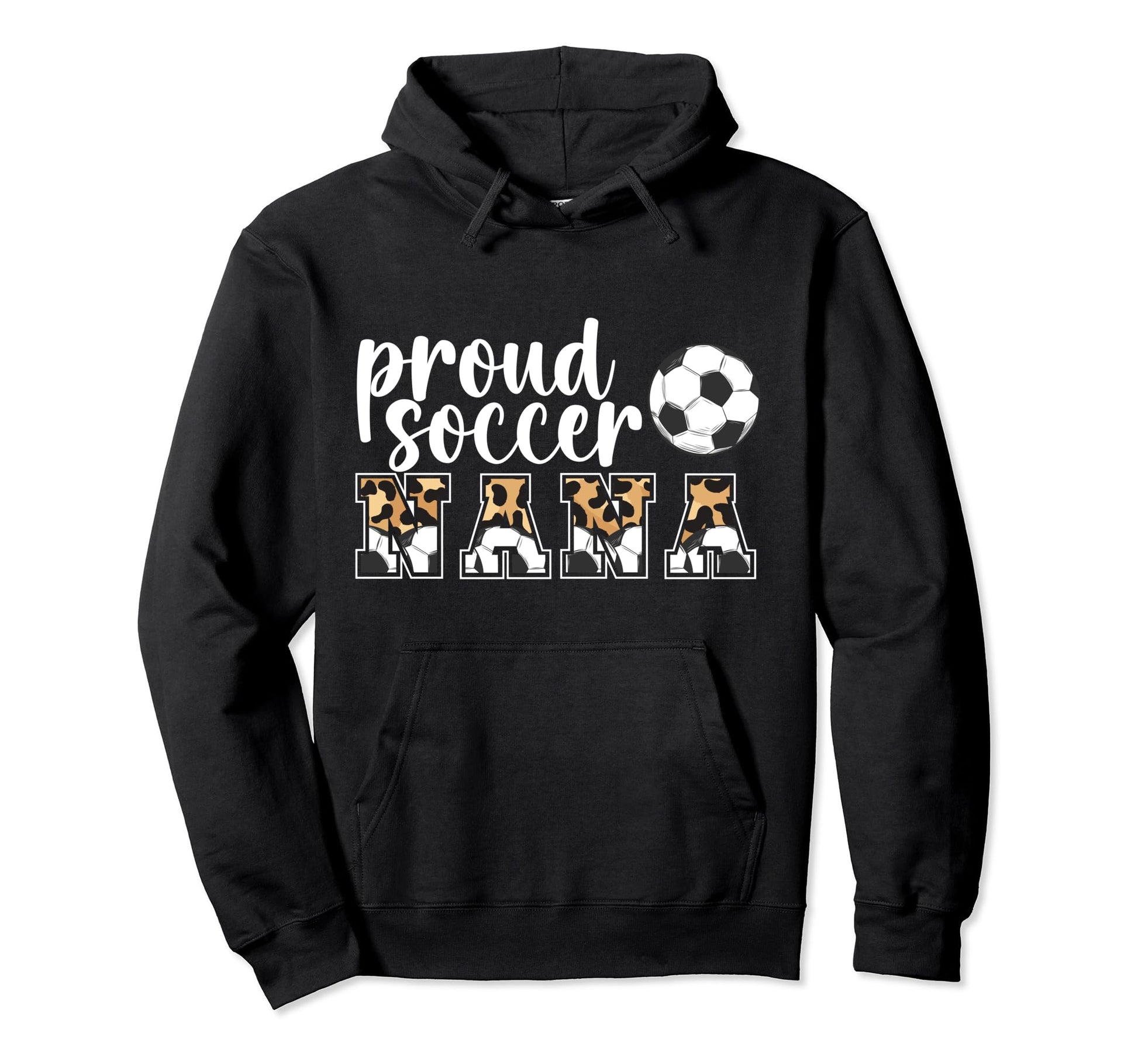 Proud Soccer Nana Soccer Player Nana Hoodie - Graphic Print for Adults - T-Shirt, Sweatshirt, Hoodie