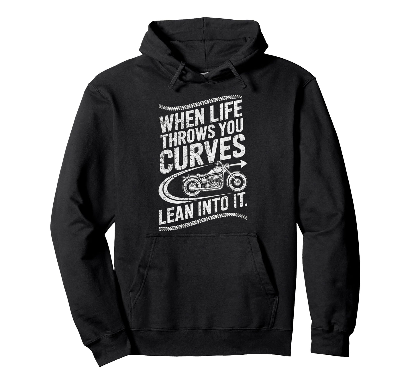 When Life Throws You Curves Lean Into Hoodie - Novelty Apparel Men Women - T-Shirt, Sweatshirt, Hoodie