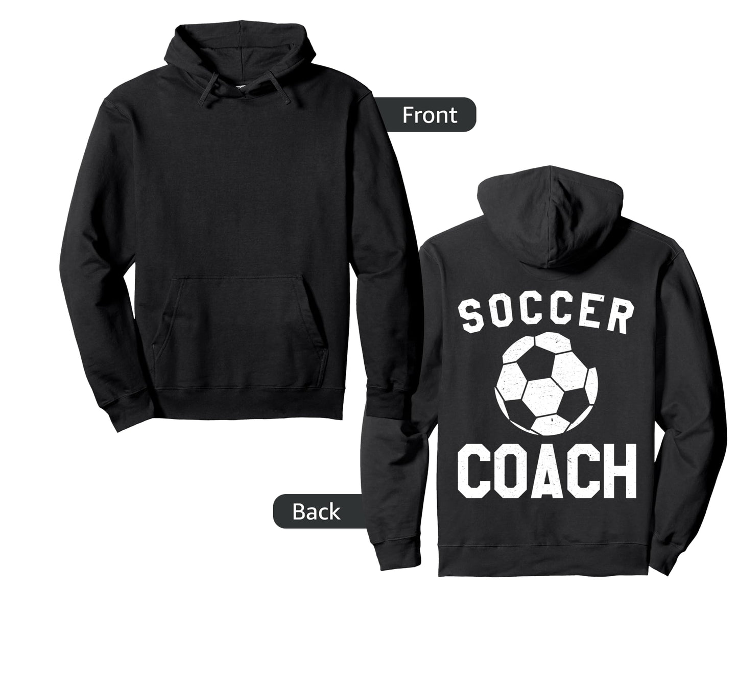 Soccer Coach Hoodie - Custom Art Print Men Women - T-Shirt, Sweatshirt, Hoodie