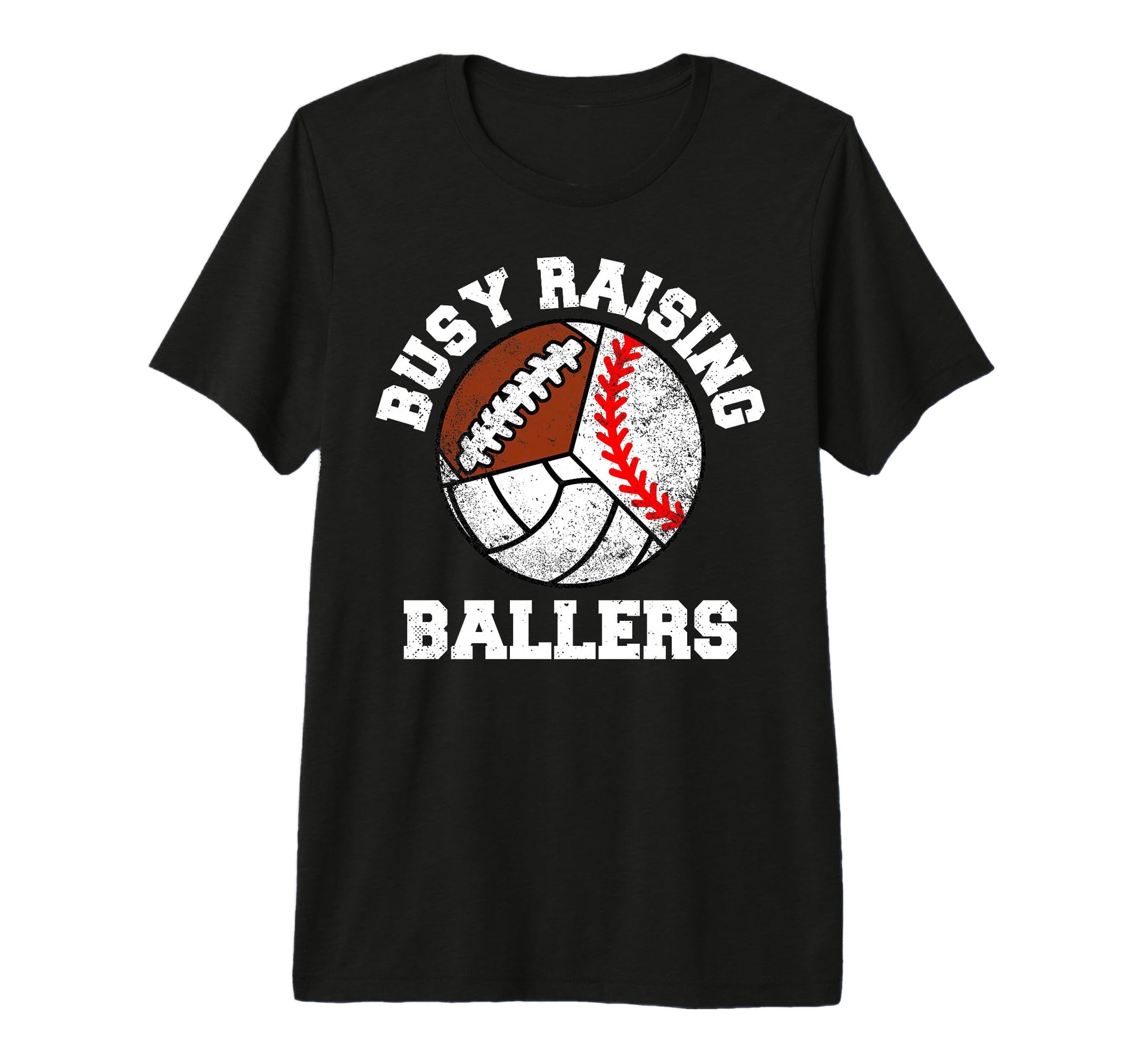 Busy Raising Ballers Funny Baseball T-Shirt - Unique Graphic for Adults - T-Shirt, Sweatshirt, Hoodie