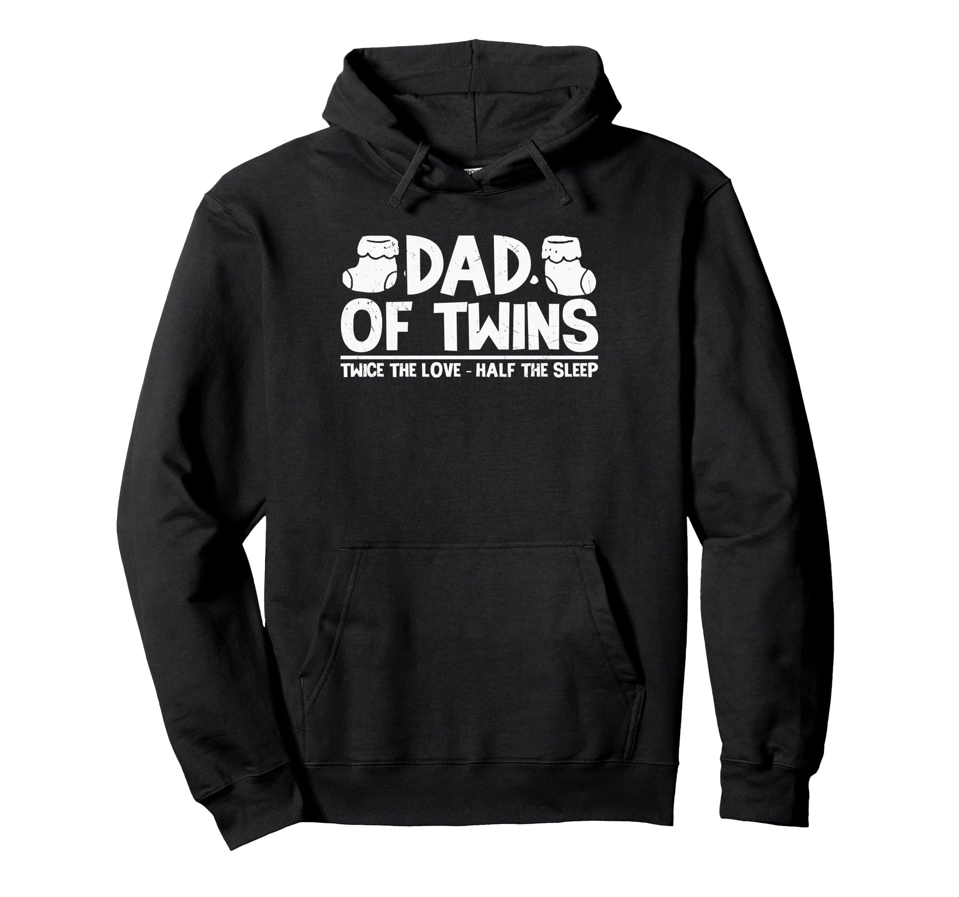 Fathers Day Dad Twins Twice Love Hoodie - Casual Everyday Wear for Adults - T-Shirt, Sweatshirt, Hoodie