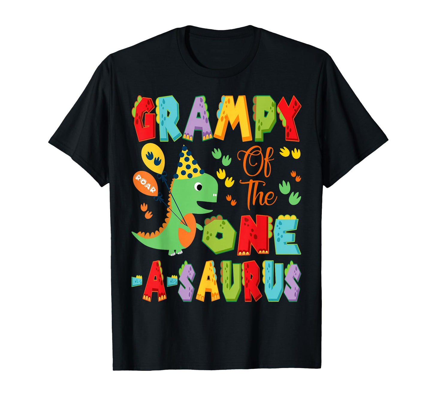 Grampy One Saurus 1St Birthday Dinosaur T-Shirt - Trendy Graphic Unisex - T-Shirt, Sweatshirt, Hoodie