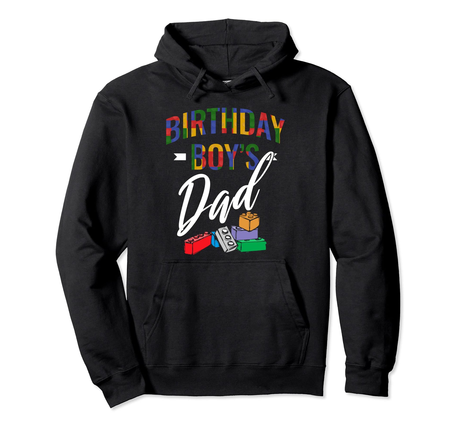 Birthday Dad Building Blocks Hoodie - Aesthetic Graphic for Adults - T-Shirt, Sweatshirt, Hoodie