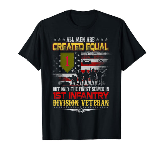 All Created Equal 1St Infantry T-Shirt - Novelty Apparel Men Women - T-Shirt, Sweatshirt, Hoodie