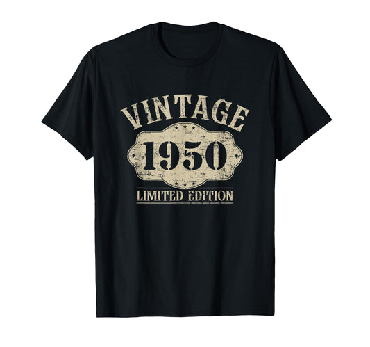 76Th Birthday Born 1950 1950 T-Shirt - Novelty Apparel Unisex - T-Shirt, Sweatshirt, Hoodie