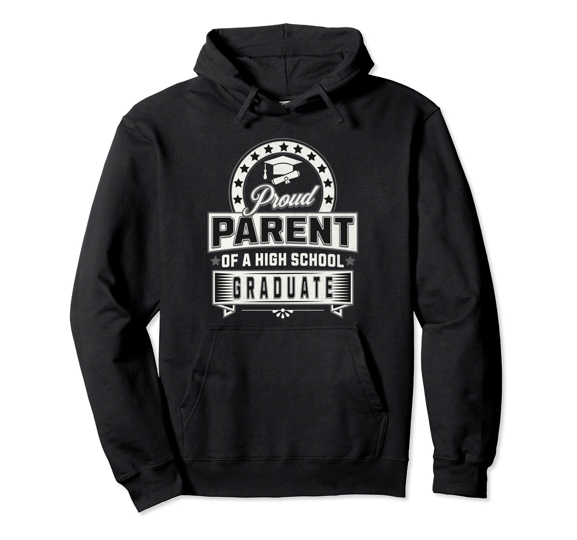 Proud Parent High School Graduate Hoodie - Casual Everyday Wear for Adults - T-Shirt, Sweatshirt, Hoodie