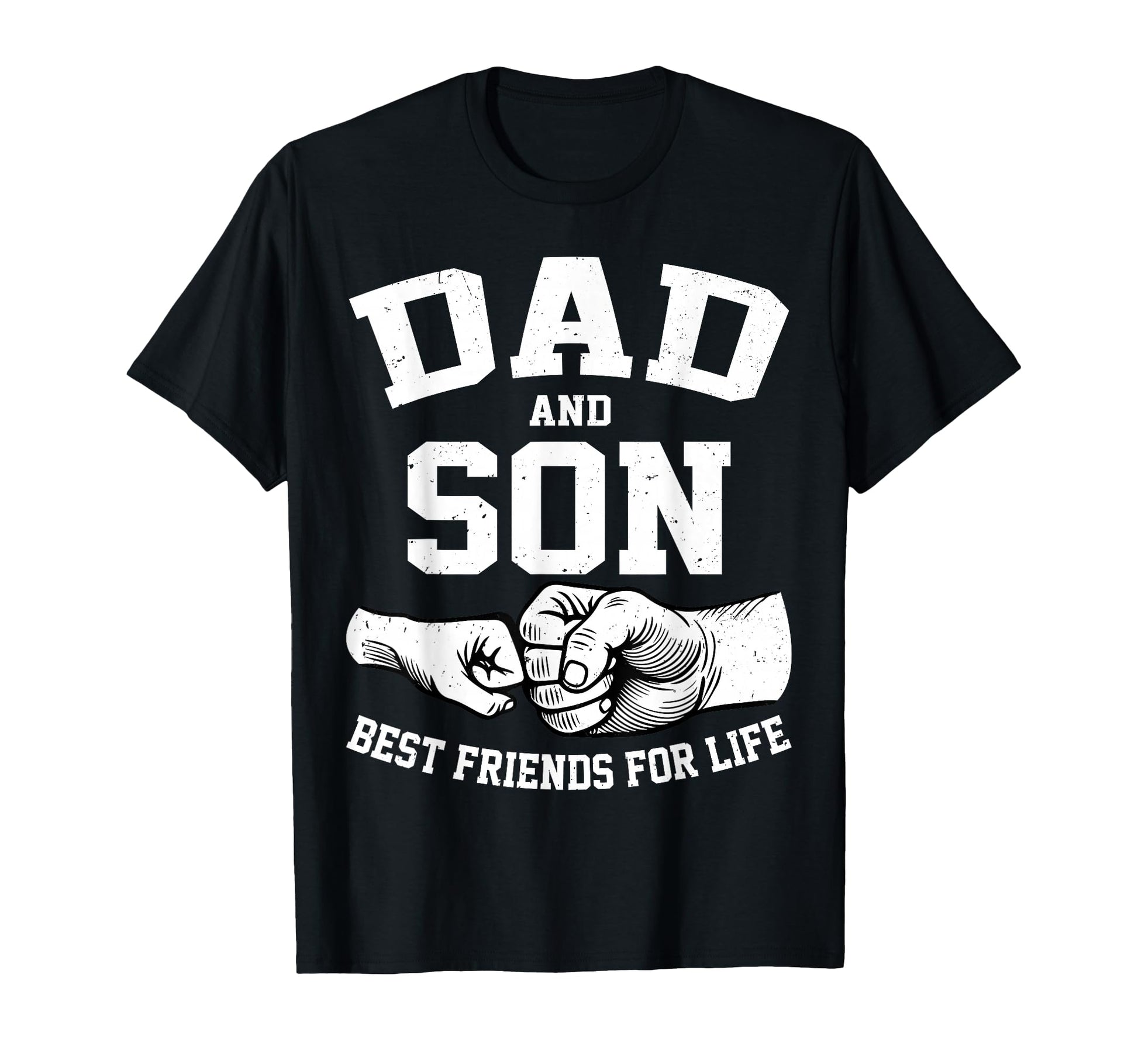Dad And Son Best Friends Life Fathers T-Shirt - Custom Art Print Unisex - T-Shirt, Sweatshirt, Hoodie