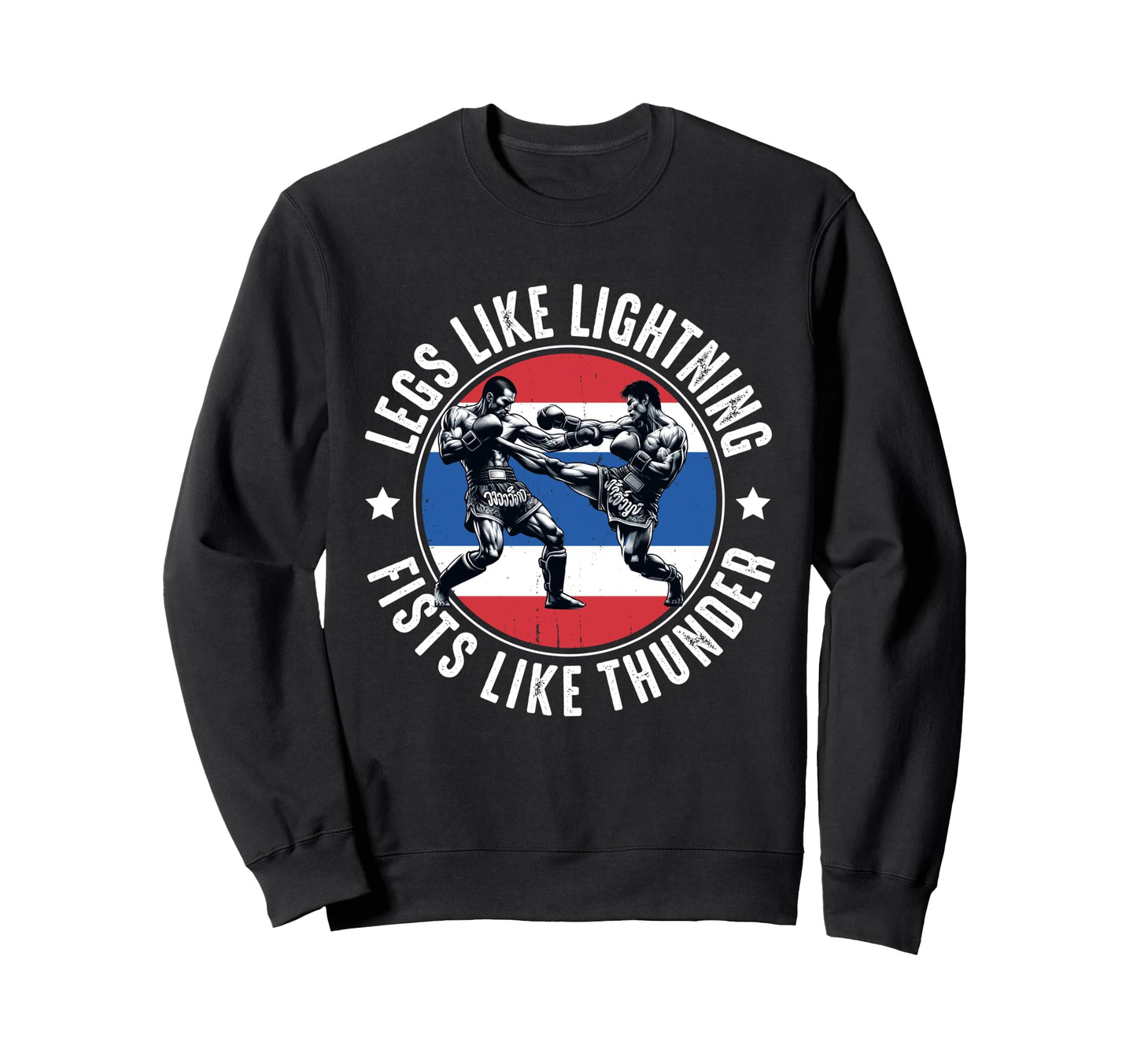 Muay Thai Fighter Dad Thai Sweatshirt - Casual Everyday Wear Unisex - T-Shirt, Sweatshirt, Hoodie