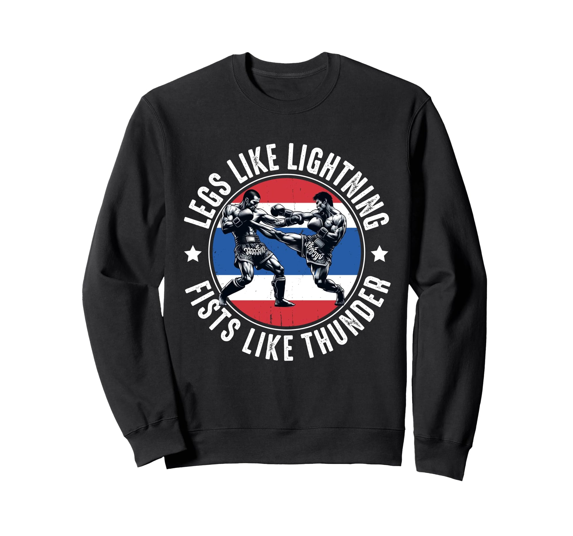 Muay Thai Fighter Dad Thai Sweatshirt - Casual Everyday Wear Unisex - T-Shirt, Sweatshirt, Hoodie