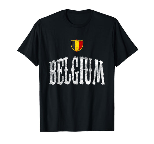 Belgium Flag Belgians Pride Soccer T-Shirt - Trendy Graphic Men Women - T-Shirt, Sweatshirt, Hoodie