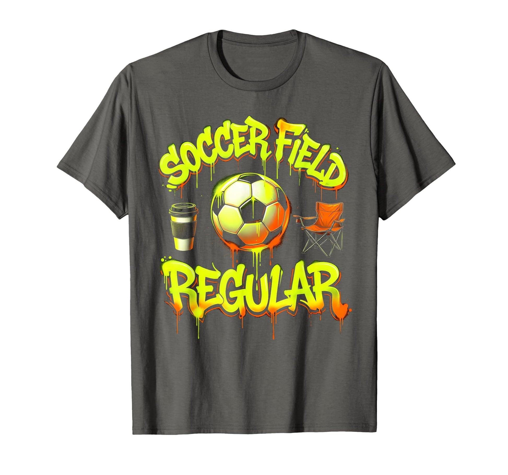 Soccer Mom Soccer Field Regular T-Shirt - Unique Graphic Men Women - T-Shirt, Sweatshirt, Hoodie