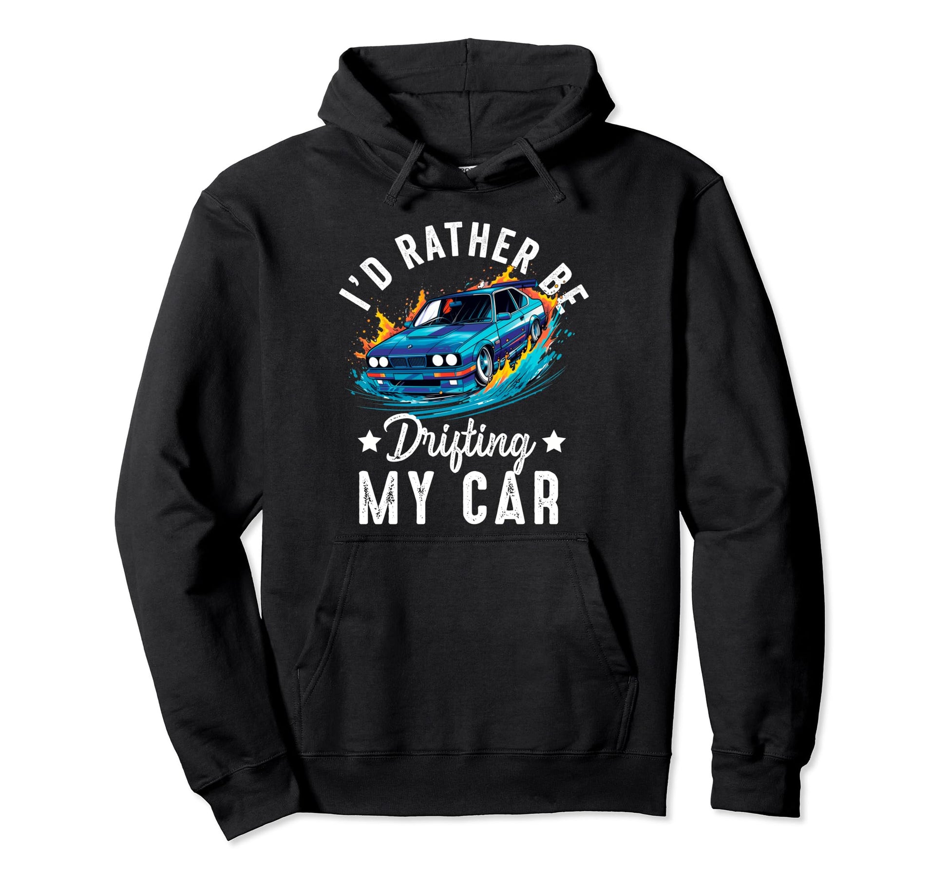 Drifting Car Race Funny Dad Street Hoodie - Fun Novelty Design for Adults - T-Shirt, Sweatshirt, Hoodie