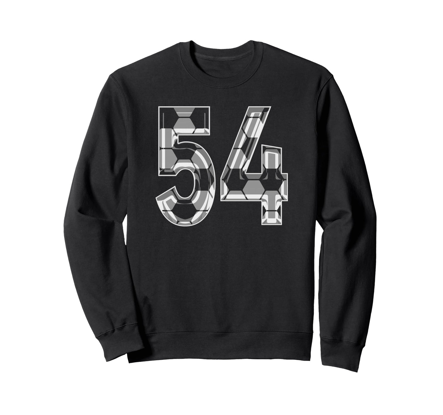 Soccer Number 54 Favorite Player Sweatshirt - Custom Art Print Men Women - T-Shirt, Sweatshirt, Hoodie