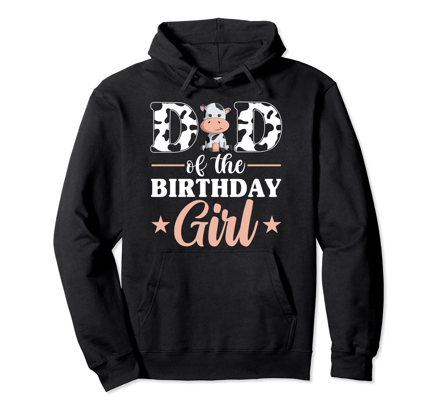 Dad Birthday Farm Cow Family Matching Hoodie - Graphic Print for Adults - T-Shirt, Sweatshirt, Hoodie