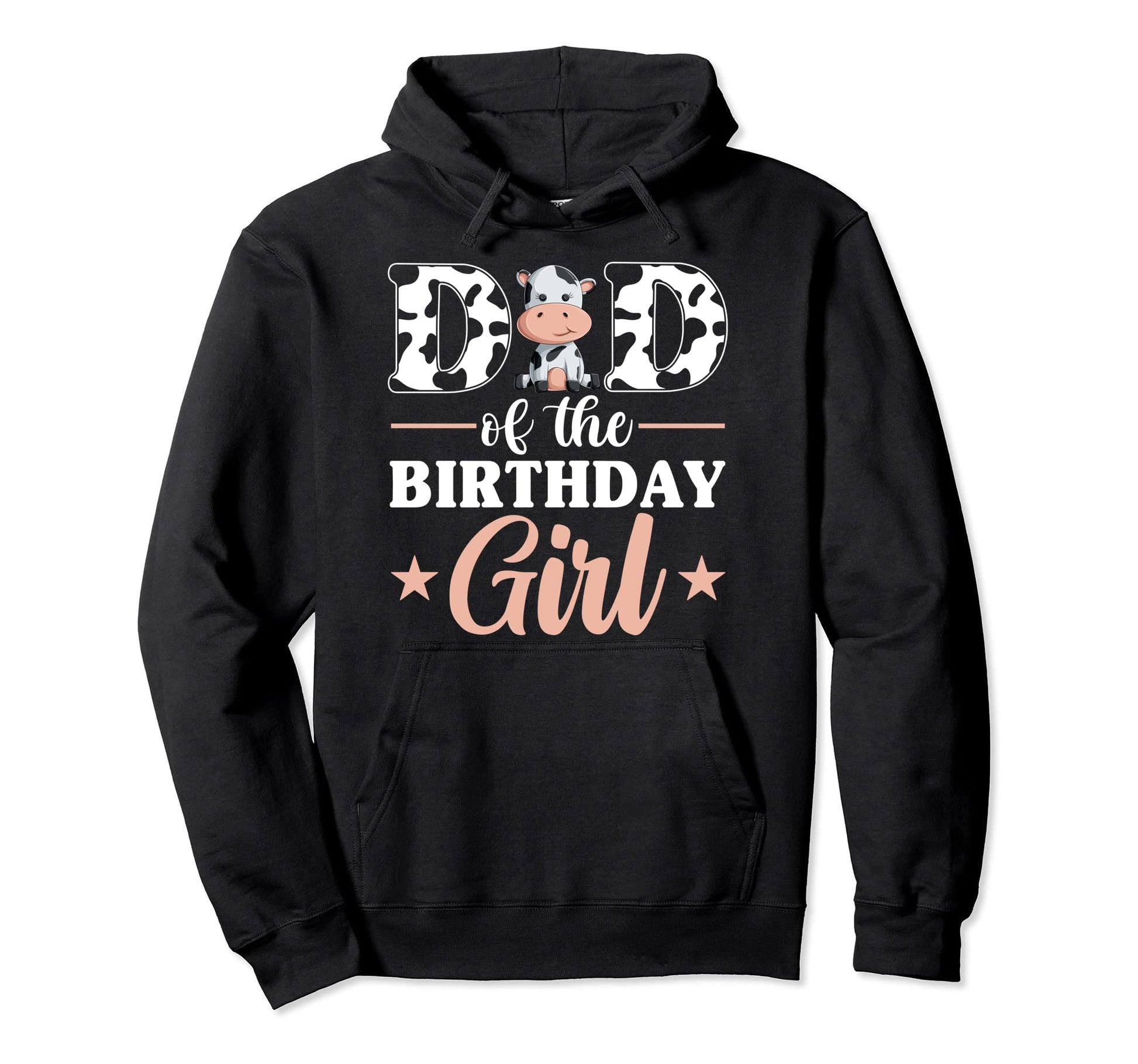 Dad Birthday Farm Cow Family Matching Hoodie - Graphic Print for Adults - T-Shirt, Sweatshirt, Hoodie