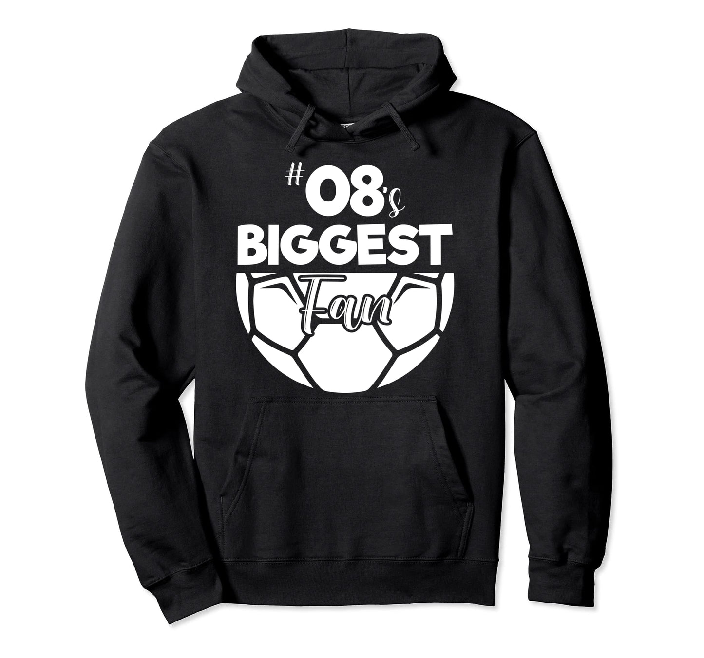 Number 08S Biggest Fan Player Hoodie - Casual Everyday Wear for Adults - T-Shirt, Sweatshirt, Hoodie