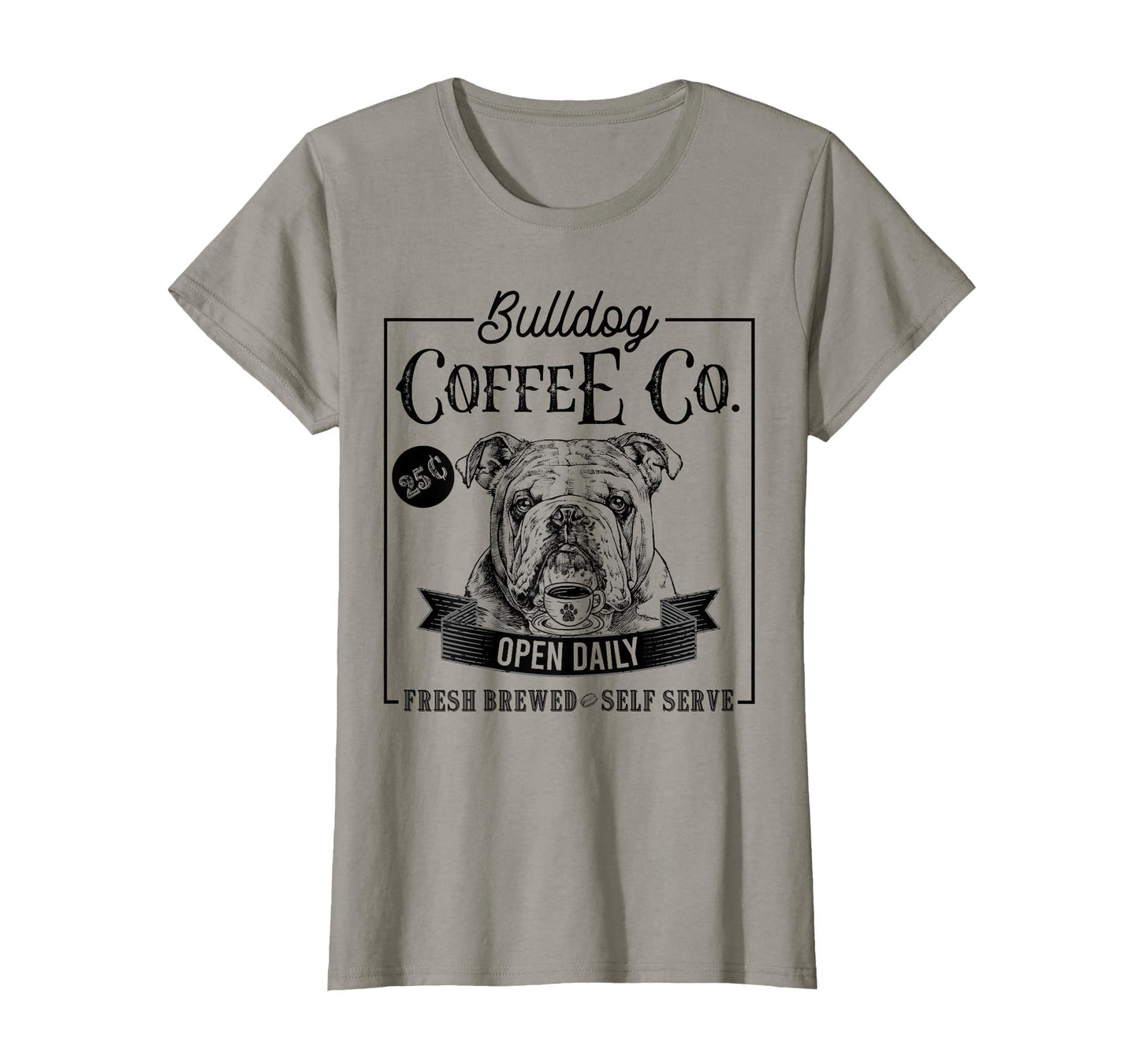 English Bulldog Coffee Funny Dog Mom T-Shirt - Unique Graphic Unisex - T-Shirt, Sweatshirt, Hoodie
