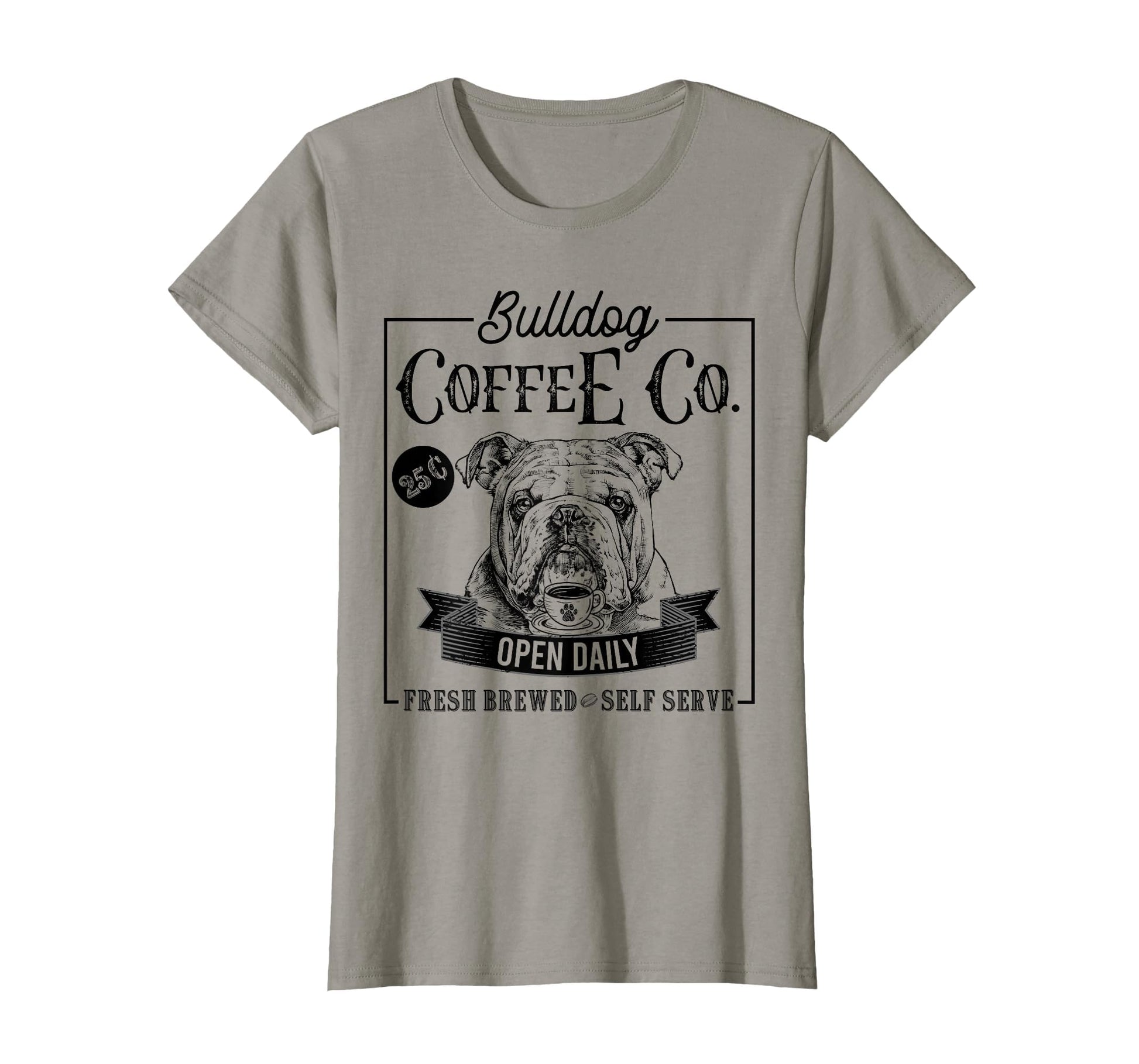 English Bulldog Coffee Funny Dog Mom T-Shirt - Unique Graphic Unisex - T-Shirt, Sweatshirt, Hoodie