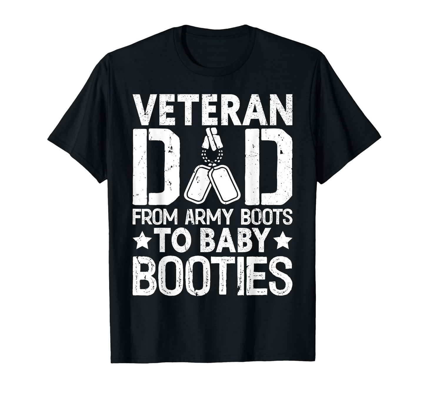 From Army Boots To Booties Veteran Dad T-Shirt - Trendy Graphic Men Women - T-Shirt, Sweatshirt, Hoodie
