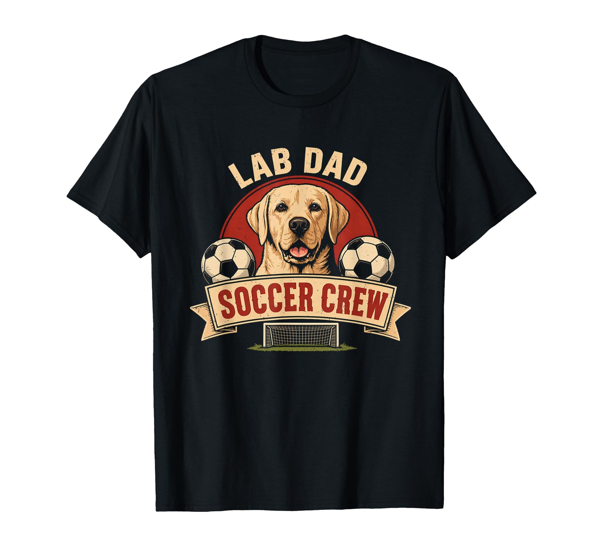 Lab Dad Soccer Crew Lab Dog T-Shirt - Aesthetic Graphic Unisex - T-Shirt, Sweatshirt, Hoodie